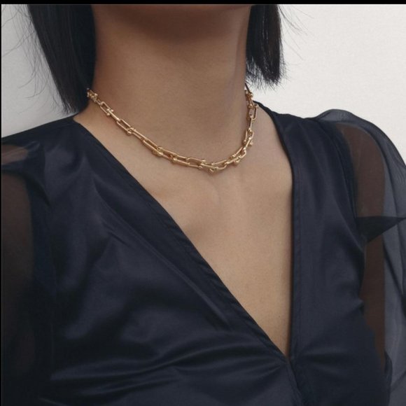 Bold Link Necklace - Picture 2 of 5